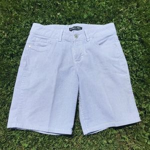 🌻5/20$!! EUC!! Riders By Lee Pinstripe Mid Rise Shorts